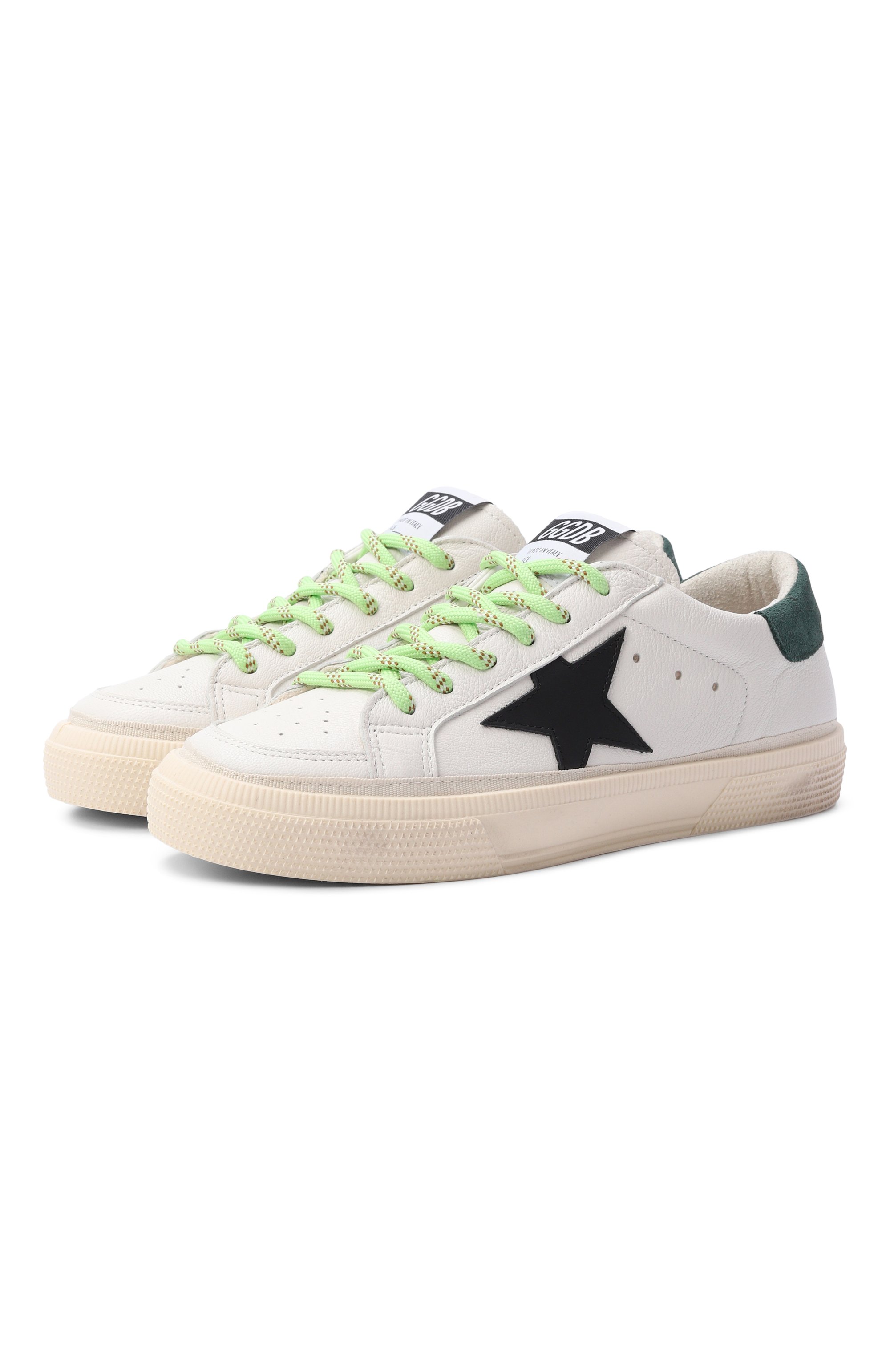 Кожаные кеды may GOLDEN GOOSE DELUXE BRAND, арт. GTF00496.F008670, фото 1