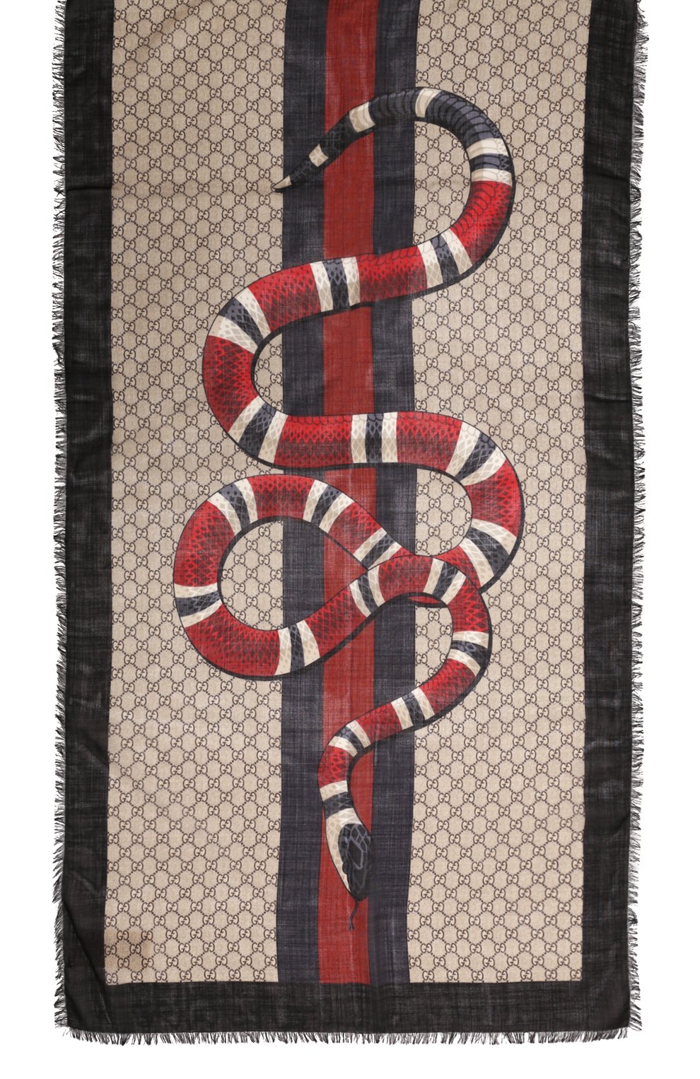 Шерстяной шарф GUCCI бежевого цвета по цене 51840 руб., арт. 429733 4G200, фото 3 Шерстяной шарф GUCCI, арт. 429733 4G200, фото 3