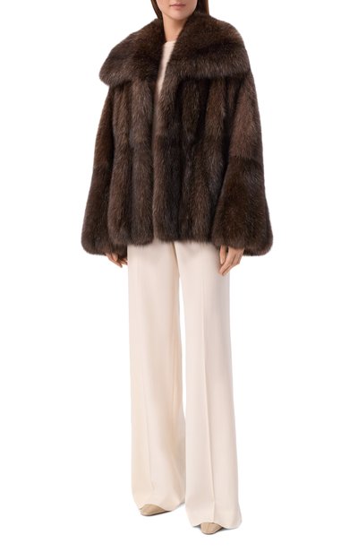 Шуба из соболя MVST коричневого цвета по цене 13450000 руб., арт. M001K/SABLE WILD, фото 2 Шуба из соболя MVST, арт. M001K/SABLE WILD, фото 2