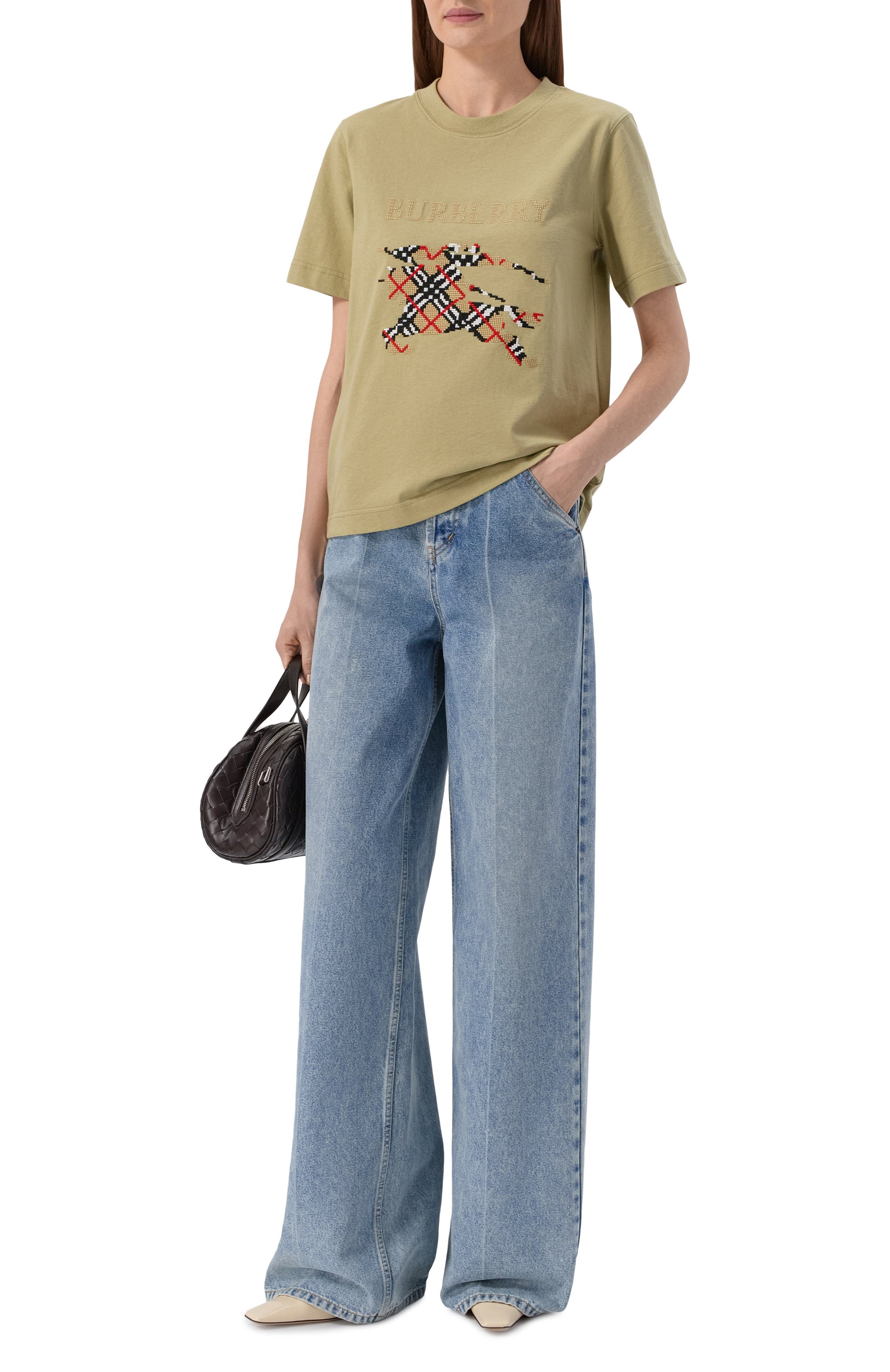 Хлопковая футболка BURBERRY, арт. 8119404, фото 2