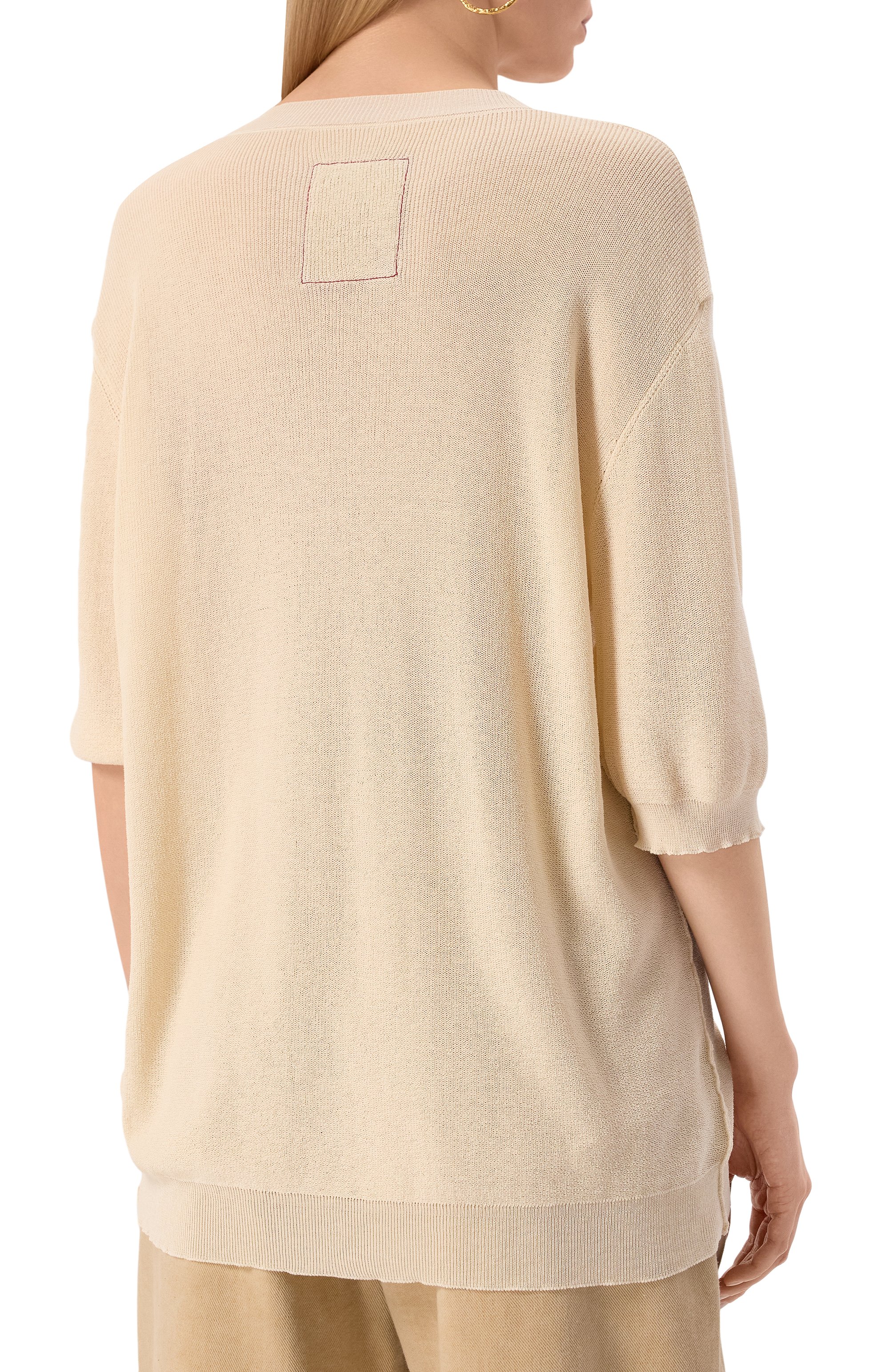 Пуловер из хлопка и шелка UMA WANG, арт. UK7513, фото 4