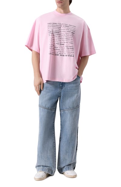 Хлопковая футболка VETEMENTS, арт. ME76TR210PX/1200 LIGHT JERSEY, фото 2
