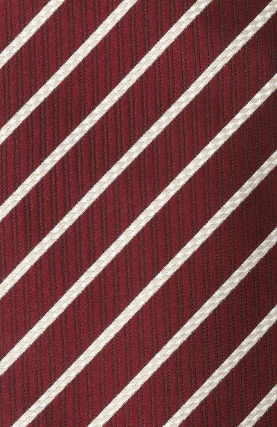 Шелковый галстук EMPORIO ARMANI бордового цвета по цене 17400 руб., арт. EM001344/TE16545, фото 4 Шелковый галстук EMPORIO ARMANI, арт. EM001344/TE16545, фото 4