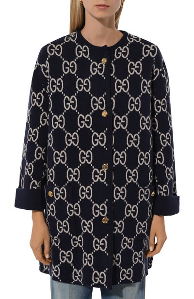 Шерстяной кардиган GUCCI, арт. 773902/XKDVC, фото 3