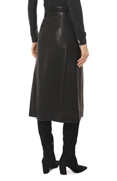 Кожаная юбка PRADA, арт. 51765-J0M-F0002, фото 4