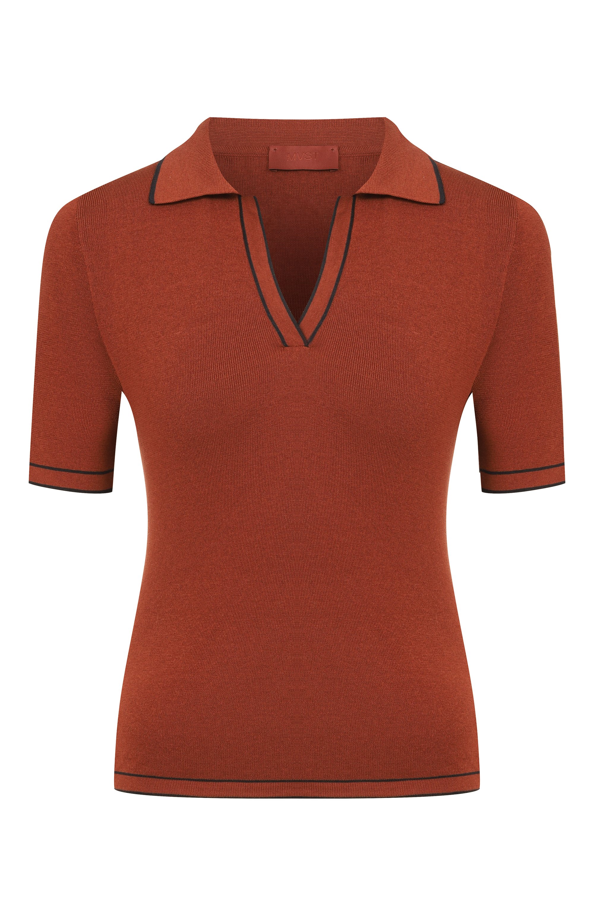 Поло из шелка и хлопка  MVST, арт. M26.2PW.K223-SS/Y201, фото 1