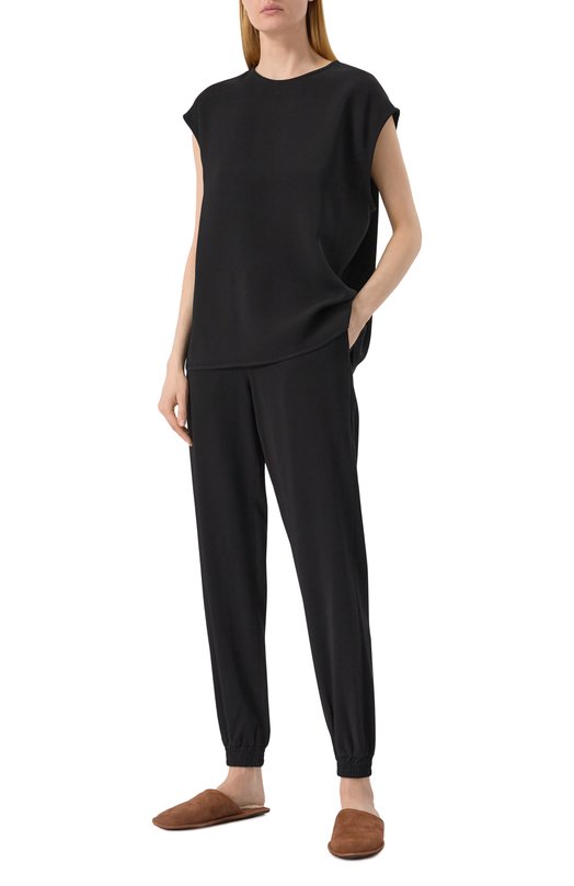 Брюки из вискозы ASCENO C0RE_B033F25 Чёрный  C0RE_B033F25 Фото 2