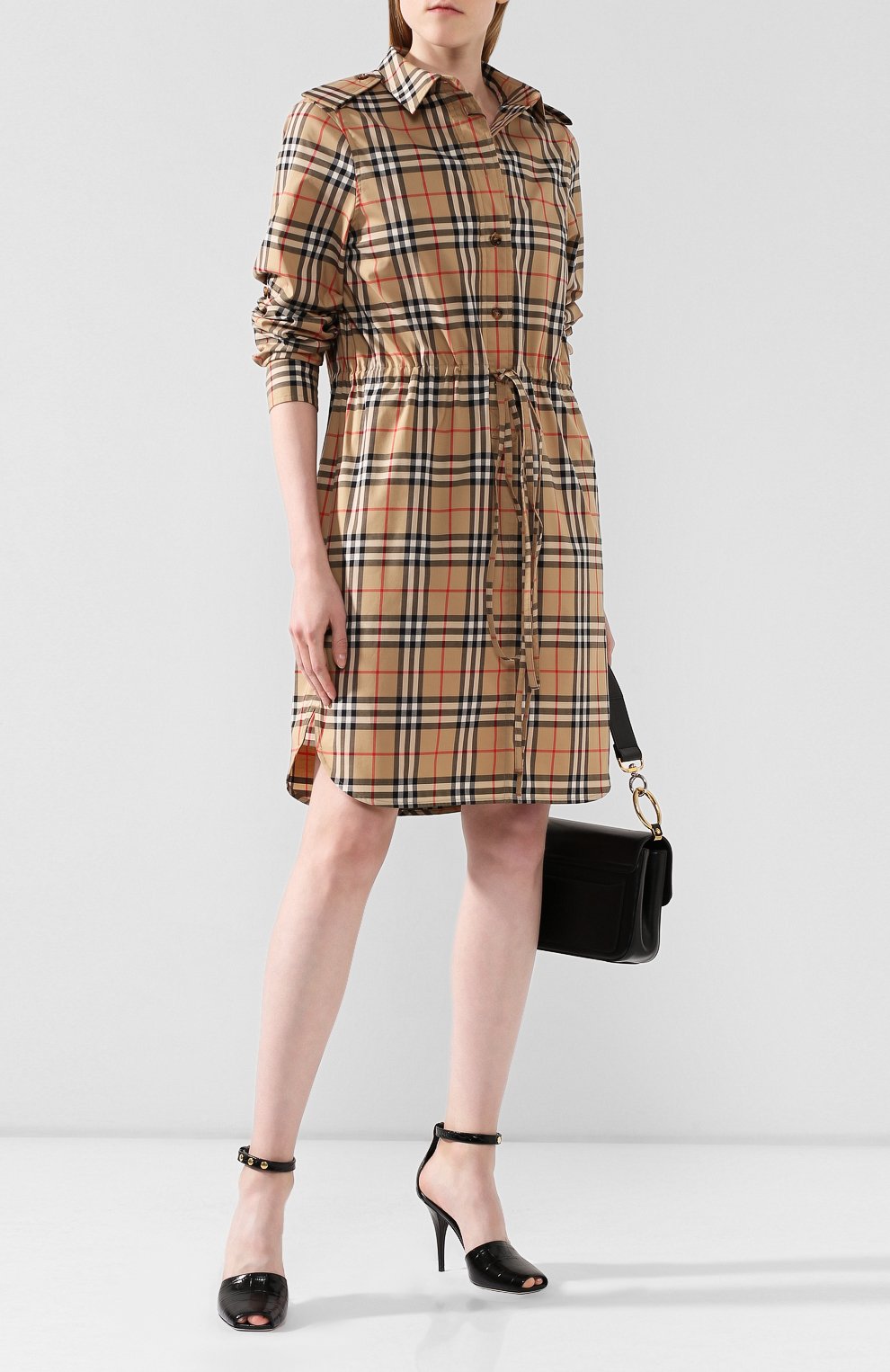 Хлопковое платье BURBERRY, арт. 8021035, фото 2