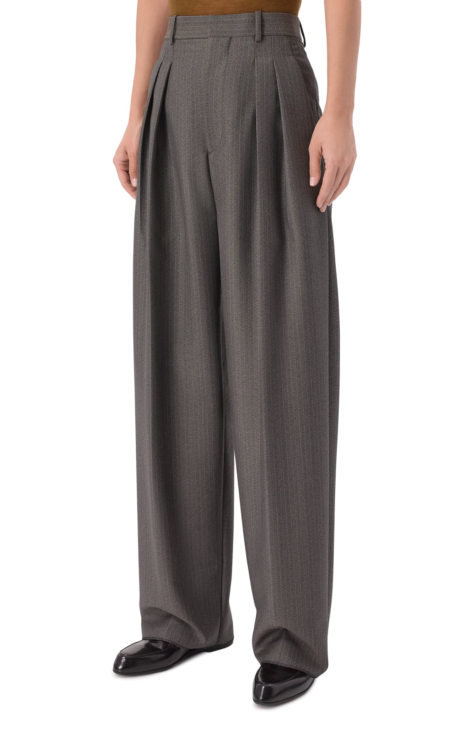 Шерстяные брюки BOTTEGA VENETA, арт. 876661/V6020, фото 3