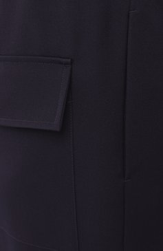 Мужские шерстяные брюки JIL SANDER темно-синего цвета, арт. J21KA0012/J40002 | Фото 6 (Материал сплава: Проставлено; Материал внешний: Шерсть; Длина (брюки, джинсы): Стандартные; Драгоценные камни: Проставлено; Случай: Повседневный; Стили: Кэжуэл)