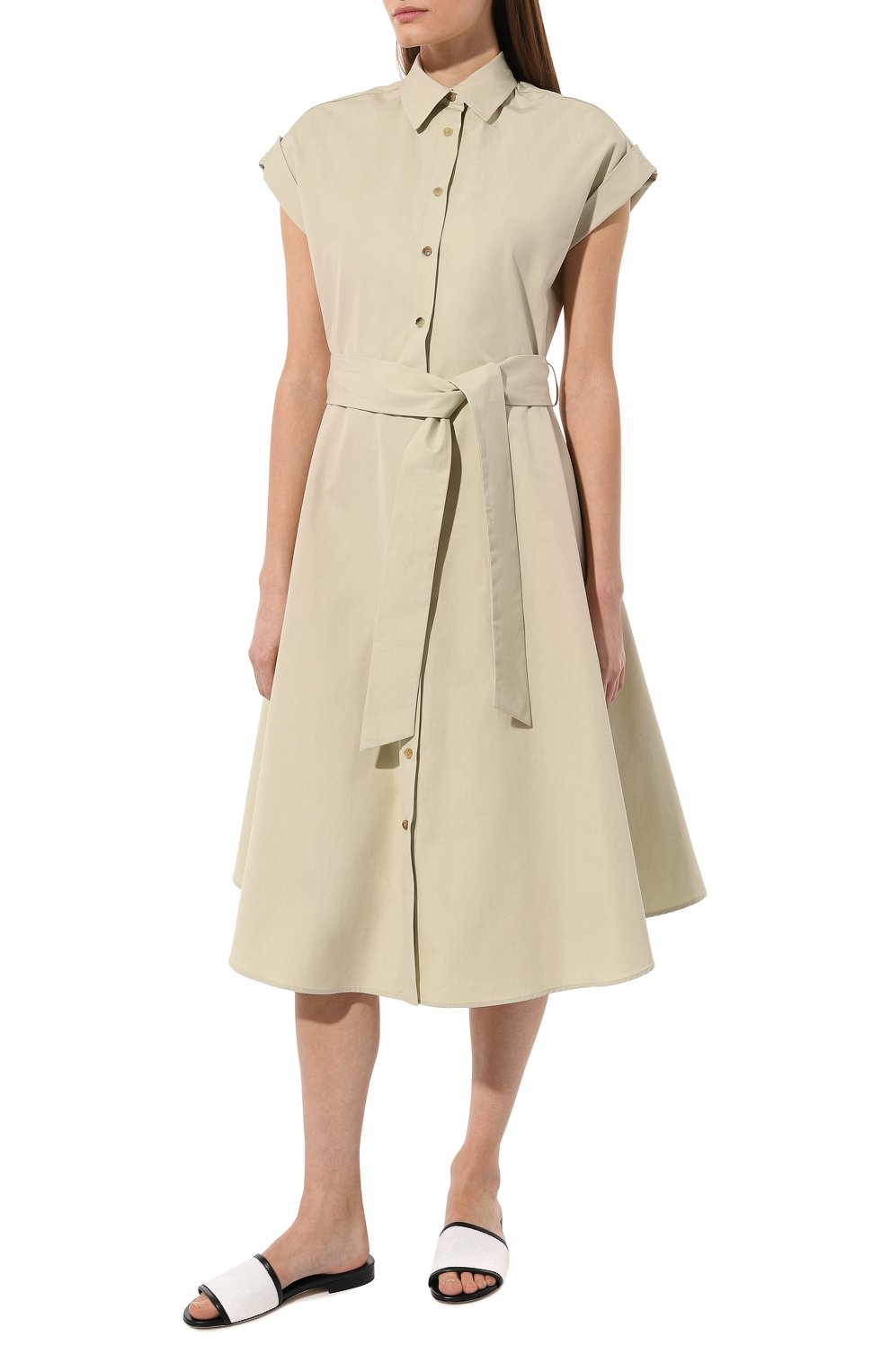 Хлопковое платье KITON, арт. D55375K0972C, фото 3