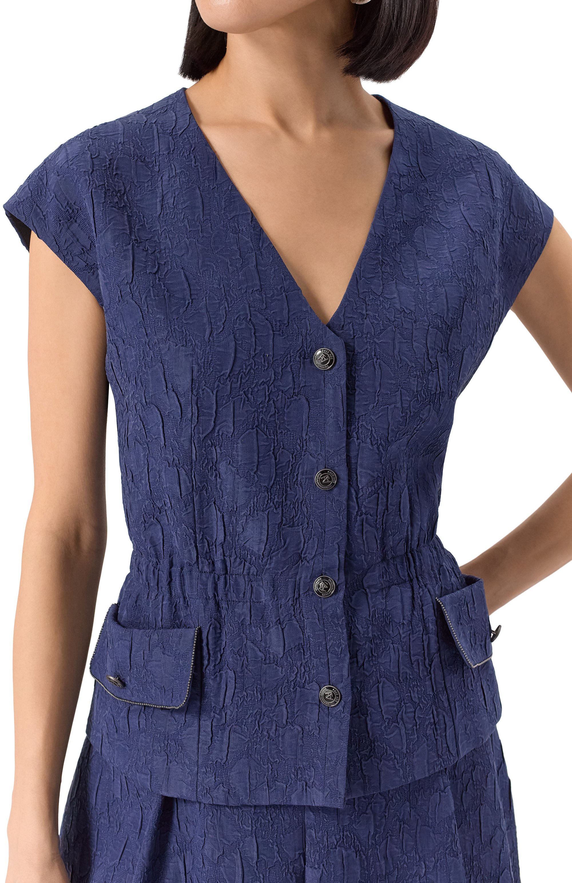 Жилет из вискозы и шелка FREEAGE, арт. WS25.JK107M.7060.499, фото 5