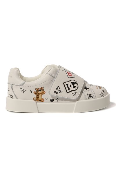 Кожаные кеды DOLCE & GABBANA, арт. DN0143/AA341, фото 5