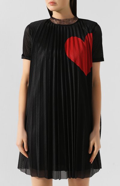 Платье с перфорированием REDVALENTINO черного цвета по цене 46850 руб., арт. SR3MJ02C/4D0, фото 3 Платье с перфорированием REDVALENTINO, арт. SR3MJ02C/4D0, фото 3