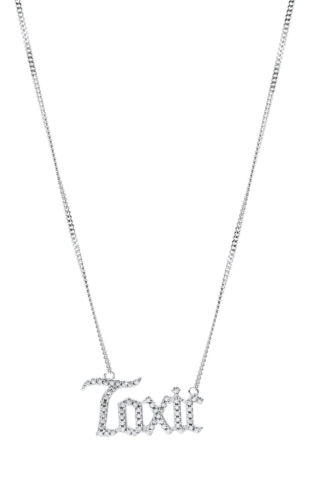  Колье toxic с надписью из фианитов LEVASHOVAELAGINA, арт. toxic/n, фото 3