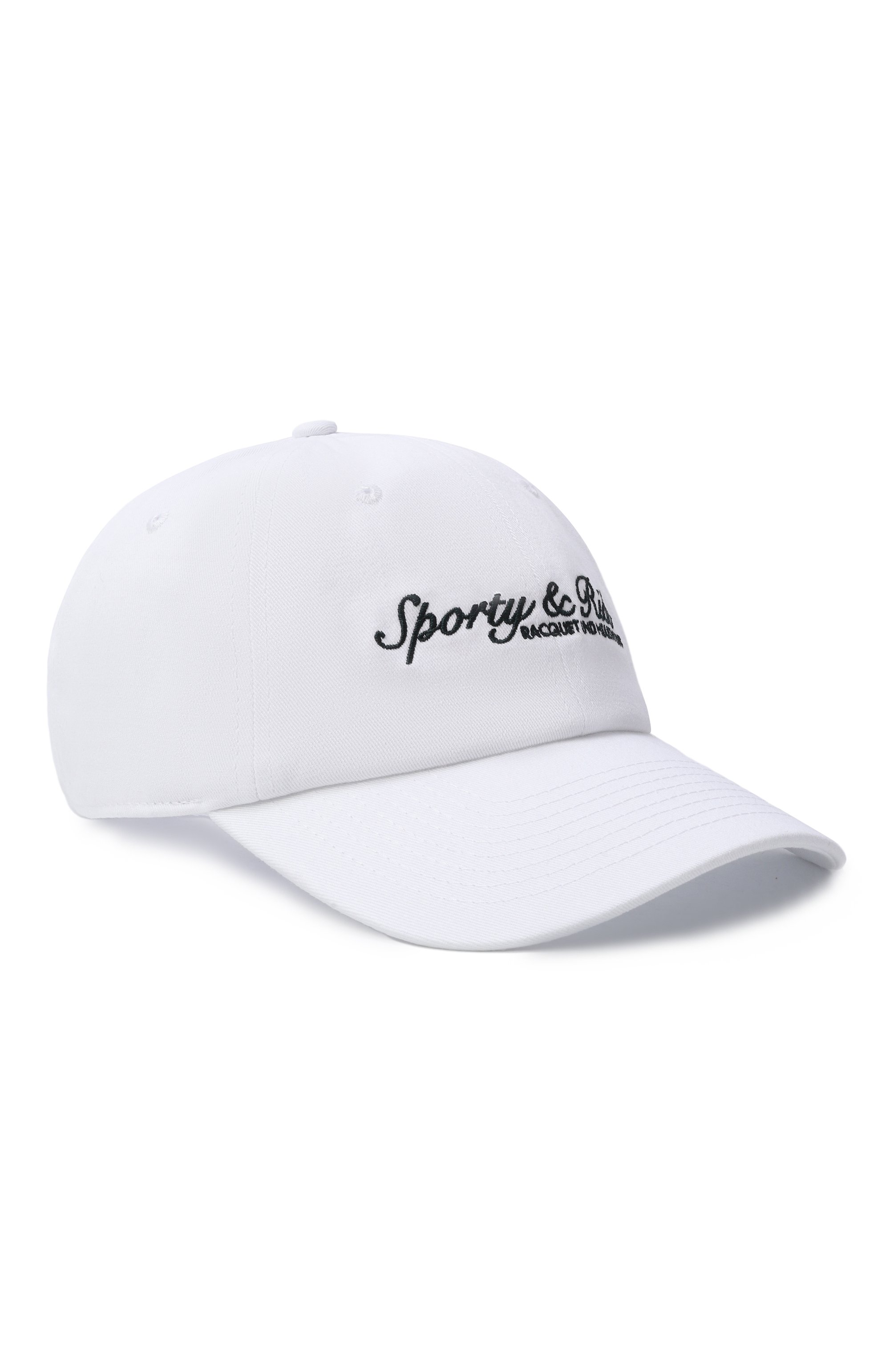 Хлопковая бейсболка SPORTY AND RICH, арт. AC07961325WH01, фото 1