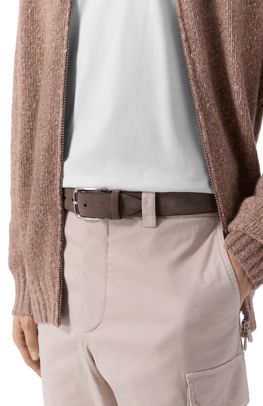 Замшевый ремень MVST 67U.0008/NUBUCK/LEATHER Бежевый  67U.0008/NUBUCK/LEATHER Фото 2