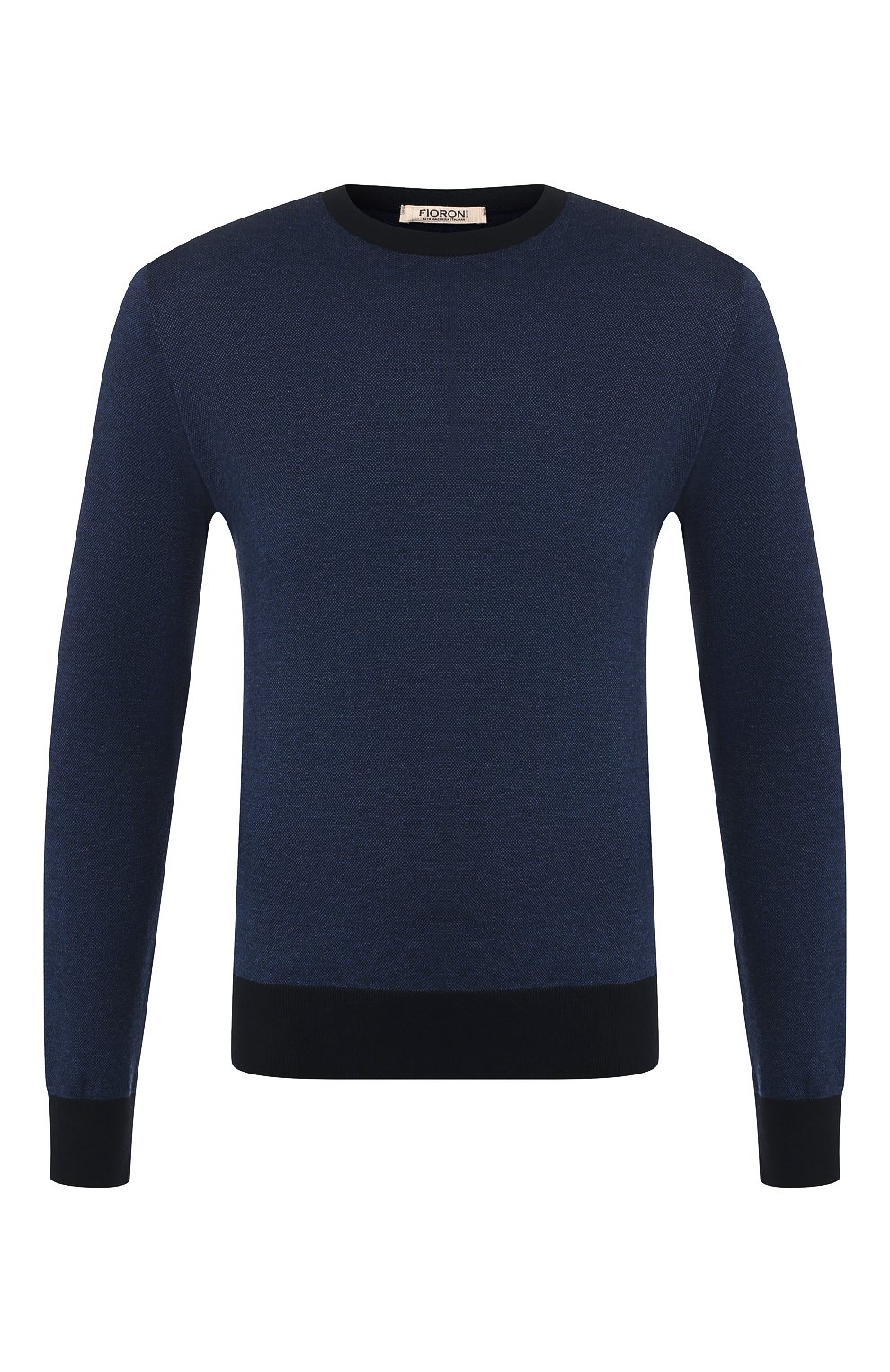 Хлопковый джемпер FIORONI синего цвета по цене 48200 руб., арт. M18203A1, фото 1 Хлопковый джемпер FIORONI, арт. M18203A1, фото 1