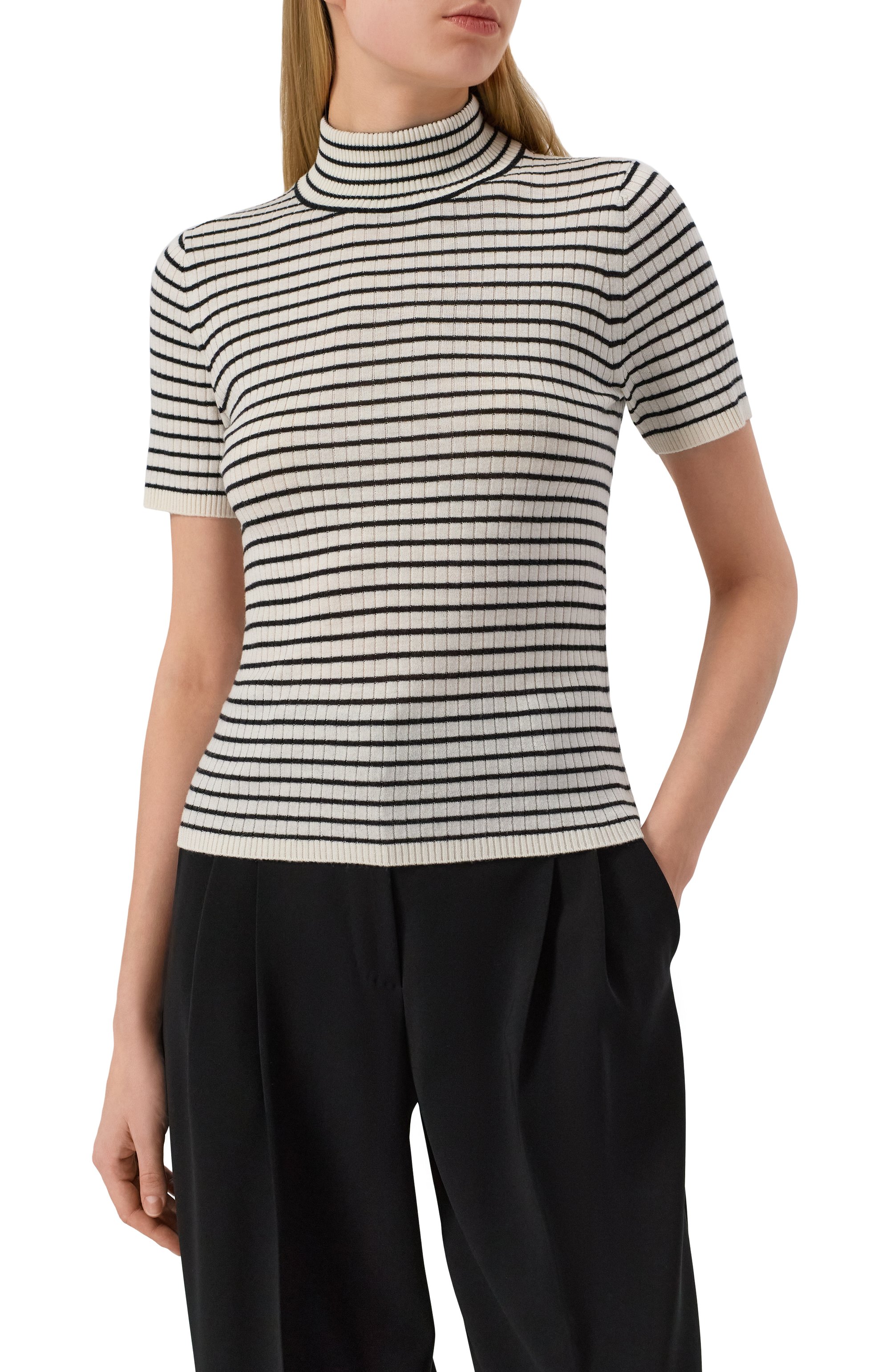 Водолазка из шерсти и шелка MAX MARA STUDIO, арт. FIEMME, фото 3