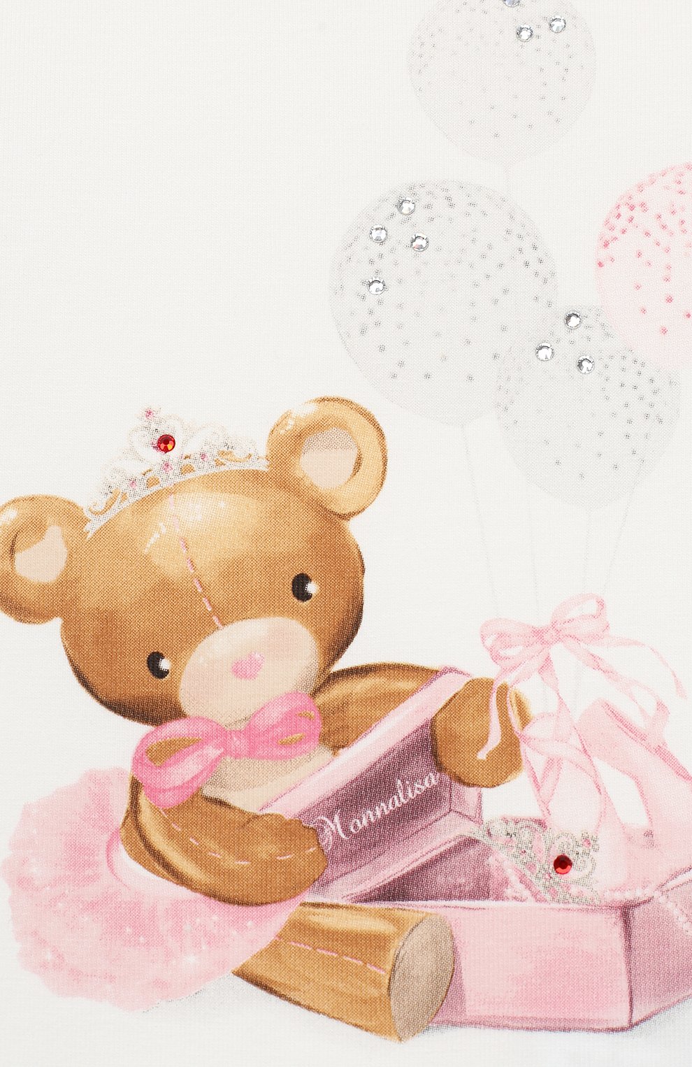 Хлопковая футболка MONNALISA, арт. 396601S8, фото 3