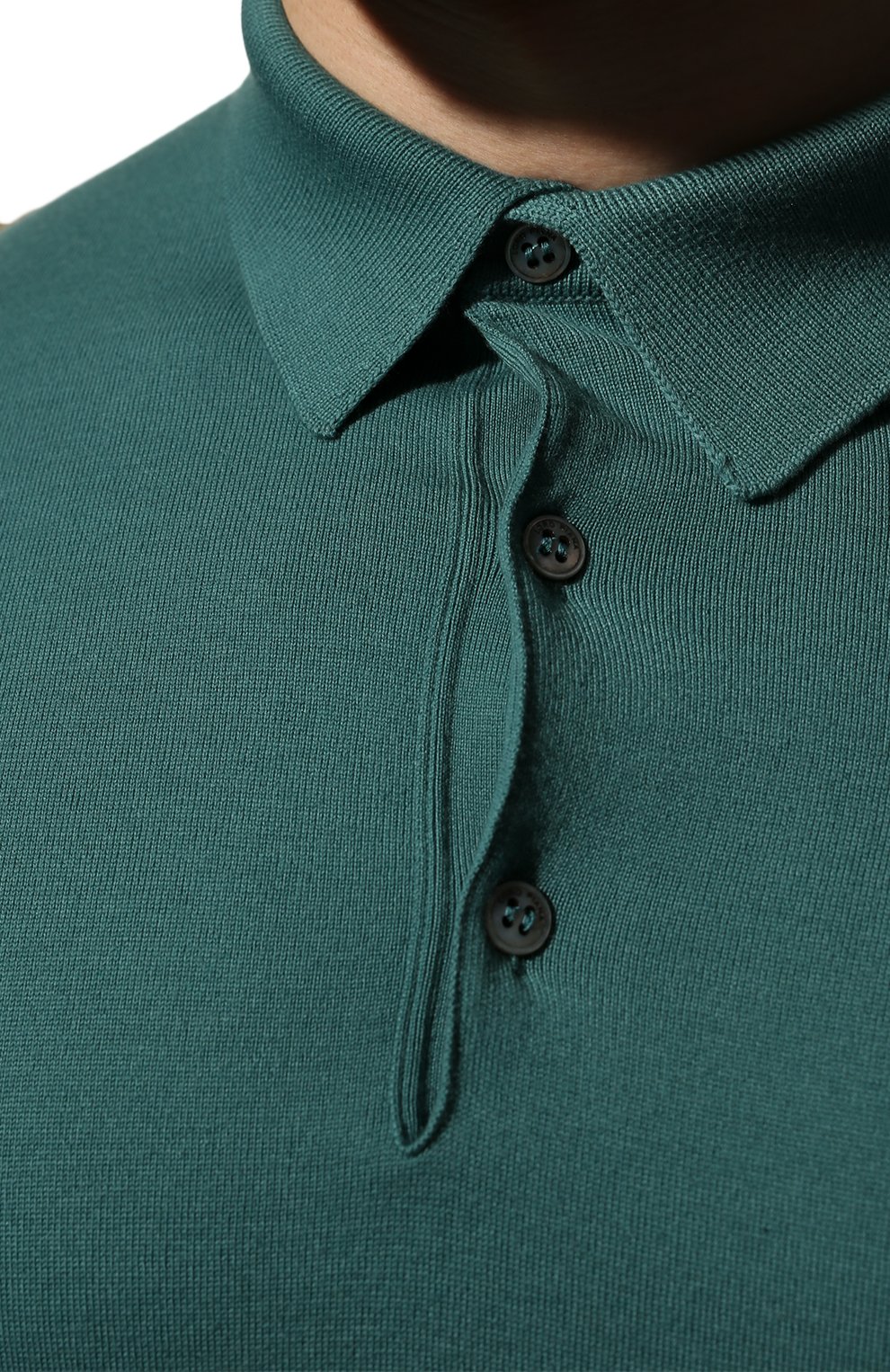 Шерстяное поло LORO PIANA зеленого цвета по цене 299500 руб., арт. FAM1878, фото 5 Шерстяное поло LORO PIANA, арт. FAM1878, фото 5