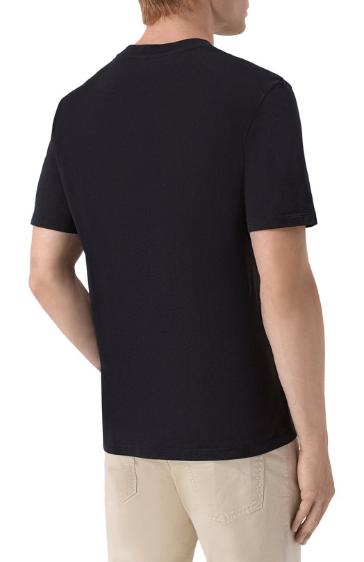 Хлопковая футболка Jacob Cohen JUM_40002 001 M4530 L1 Чёрный  JUM_40002 001 M4530 L1 Фото 4