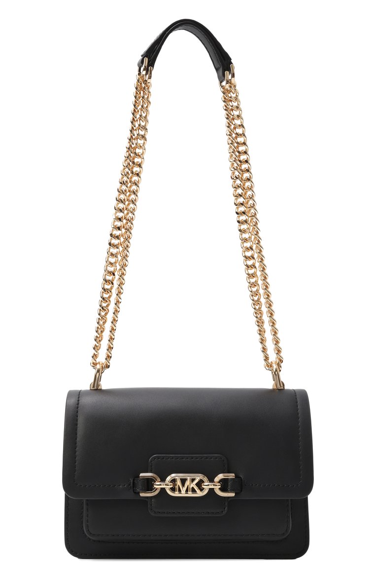 Женская сумка heather MICHAEL MICHAEL KORS черного цвета, арт. 32S2G7HC0L | Фото 1 (Ремень/цепочка: На ремешке; Размер: mini; Материал: Натуральная кожа; Автоматиза�ция ТО: Проставлено; Автоматизация состава: Проставлено)