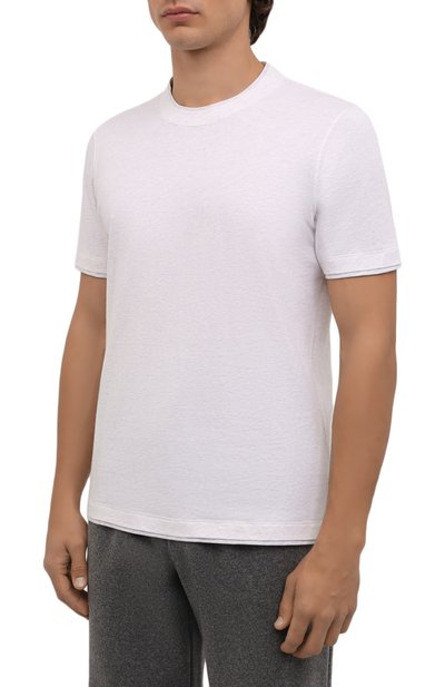 Хлопковая футболка BRUNELLO CUCINELLI, арт. M0T617427, фото 3