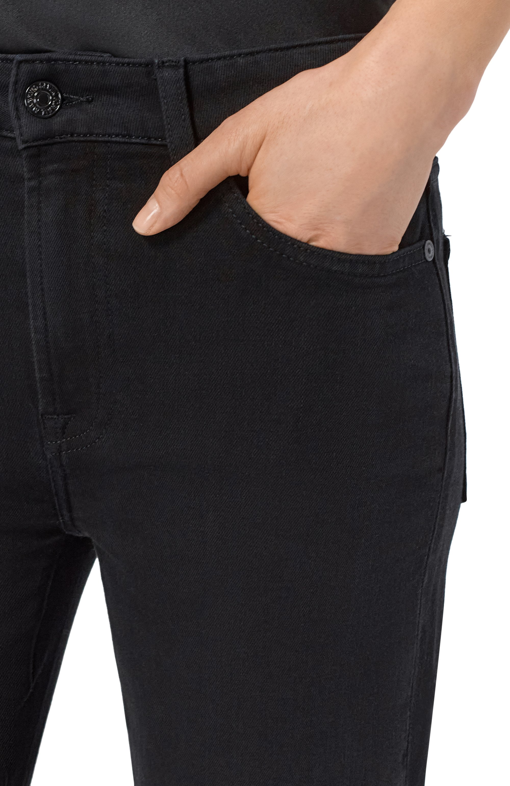 Джинсы bootcut 7 FOR ALL MANKIND черного цвета по цене 31900 руб., арт. 7U4X0U79-0N0, фото 5 Джинсы bootcut 7 FOR ALL MANKIND, арт. 7U4X0U79-0N0, фото 5