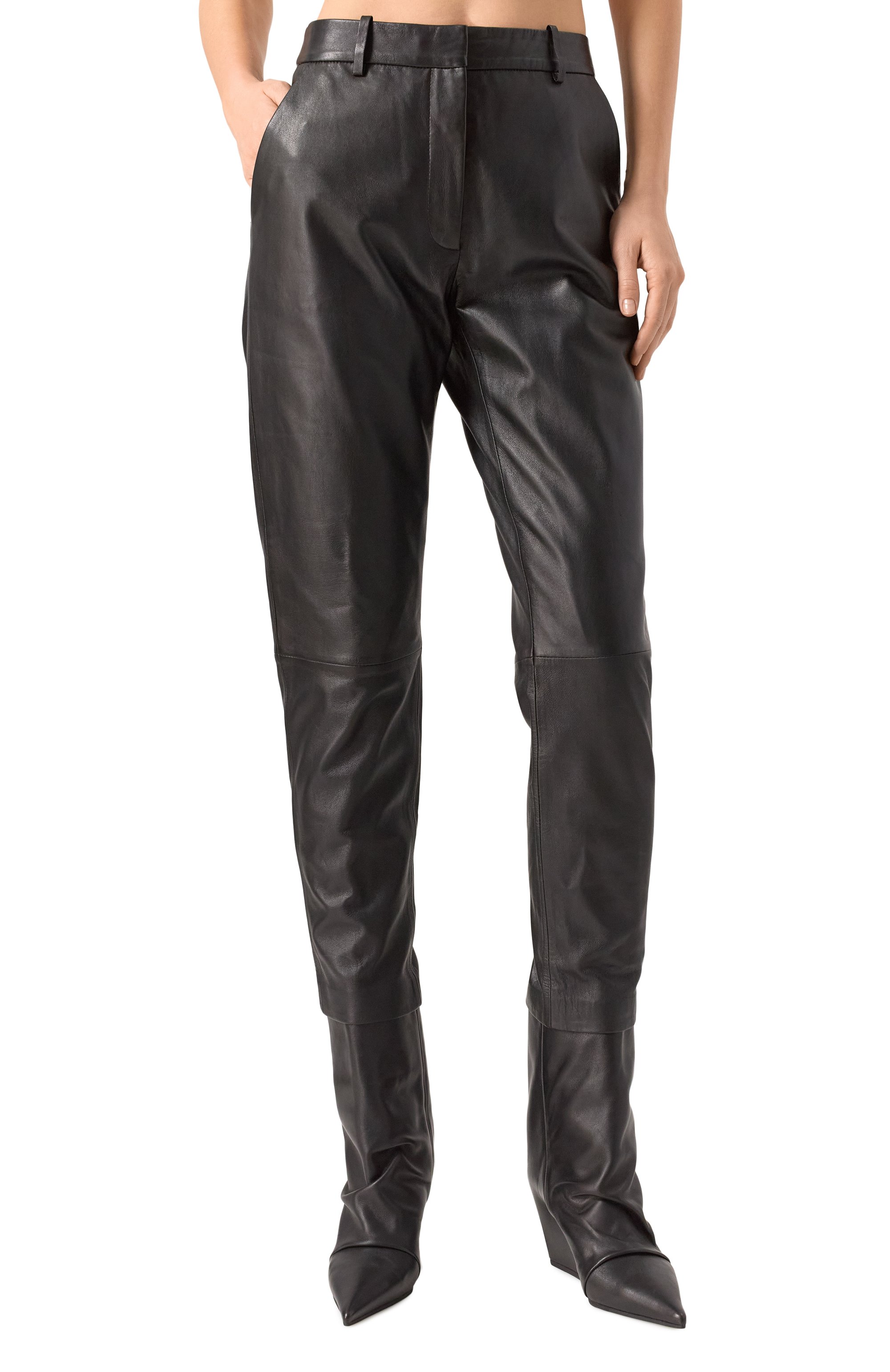 Кожаные брюки SEVENTY VENEZIA, арт. PT1301/380045, фото 3