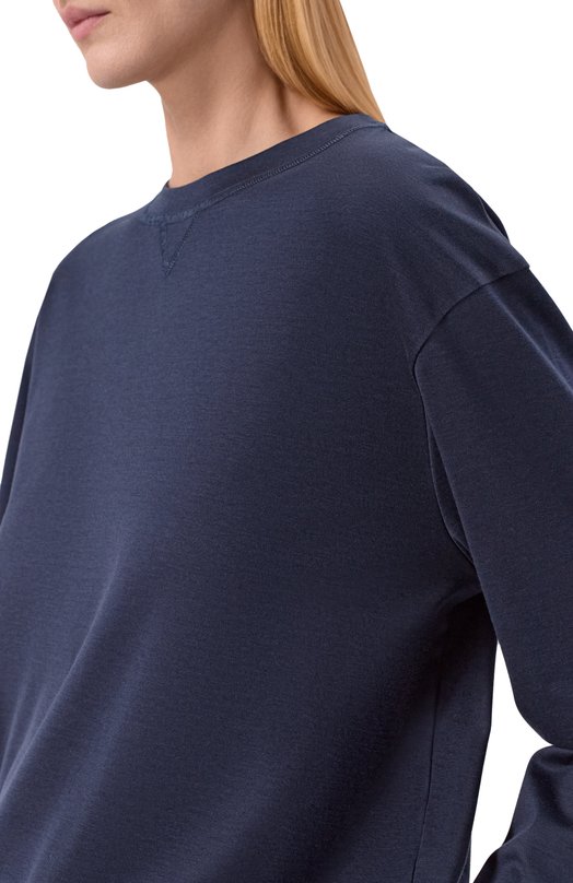 Свитшот из шелка и хлопка MVST M25.2MW.H402/SC00 Синий  M25.2MW.H402/SC00 Фото 5