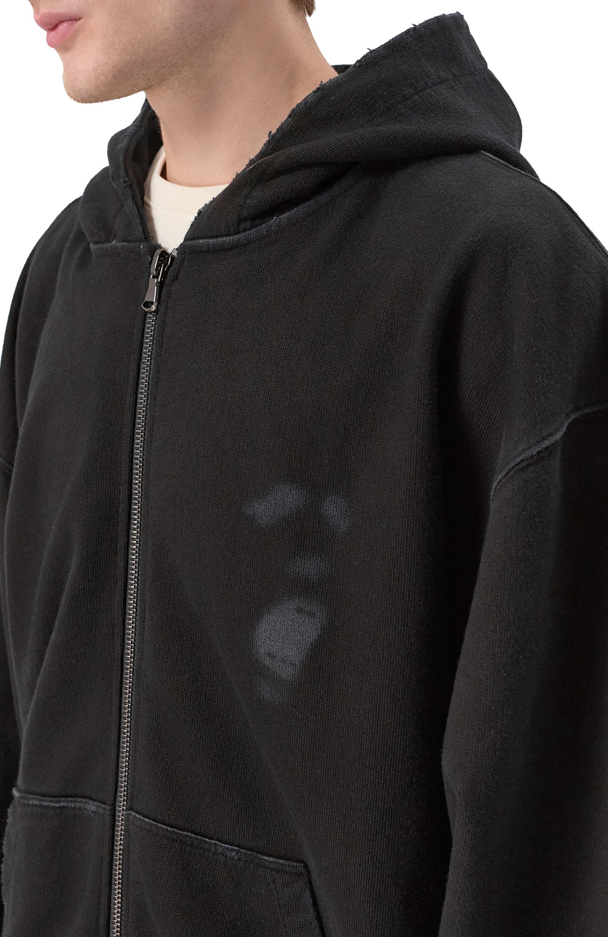 Хлопковая толстовка AN OTHER DATE черного цвета по цене 34750 руб., арт. F50DMAZH086, фото 5 Хлопковая толстовка AN OTHER DATE, арт. F50DMAZH086, фото 5