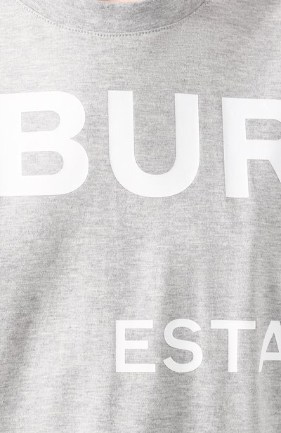 Хлопковая футболка BURBERRY, арт. 8028904, фото 5