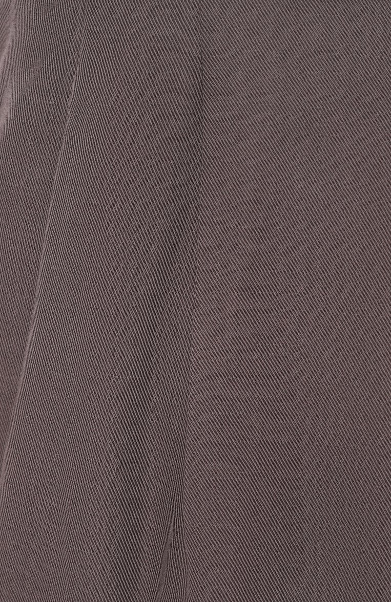 Мужские шорты изо льна и хлопка BRUNELLO CUCINELLI темно-коричневого цвета, арт. MH255U0020 | Фото 6 (Материал внешний: Лен, Хлопок; Длина Шорты М: До колена; Случай: Повседневный; Принт: Без принта; Стили: Кэжуэл)