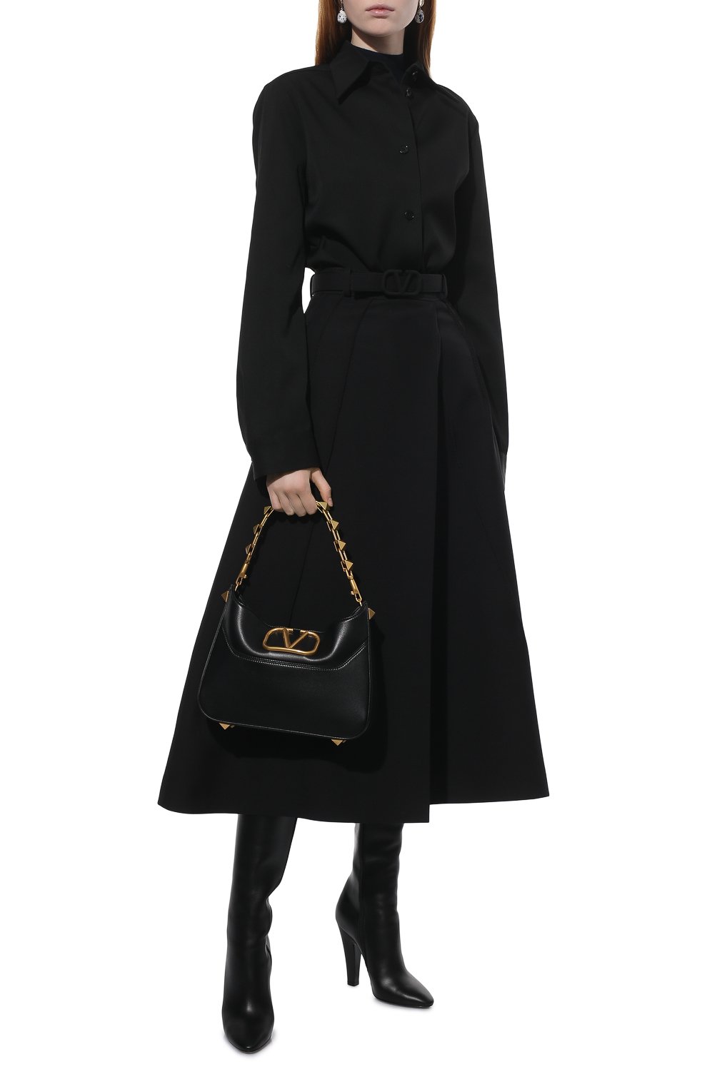 Шерстяная рубашка JIL SANDER черного цвета по цене 92300 руб., арт. JSWT605206-WT202500, фото 2 Шерстяная рубашка JIL SANDER, арт. JSWT605206-WT202500, фото 2