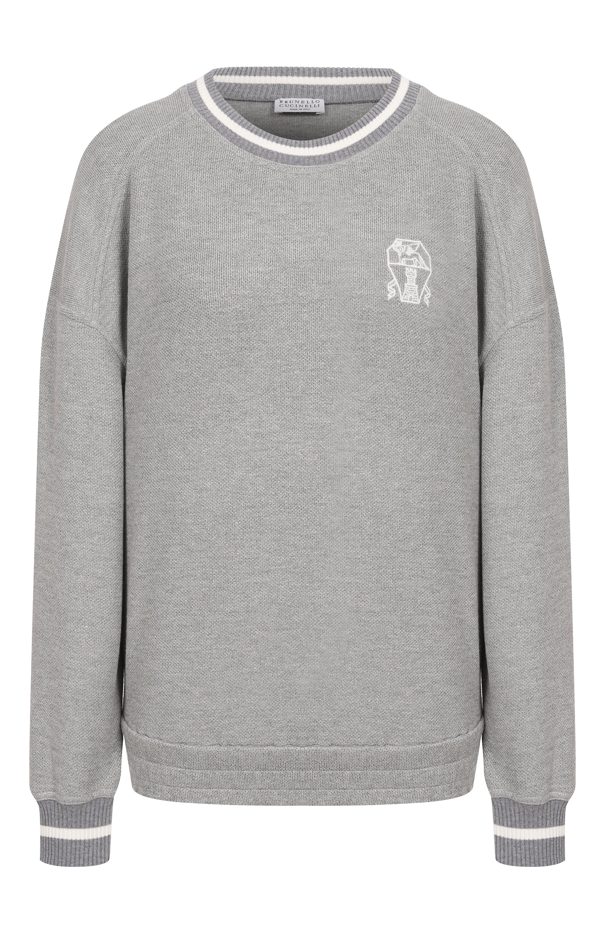 Свитшот из вискозы и хлопка BRUNELLO CUCINELLI, арт. MP930SN900, фото 1