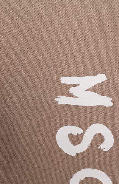 Хлопковые джоггеры MSGM KIDS бежевого цвета по цене 8995 руб., арт. S5MSJUFP059, фото 3 Хлопковые джоггеры MSGM KIDS, арт. S5MSJUFP059, фото 3