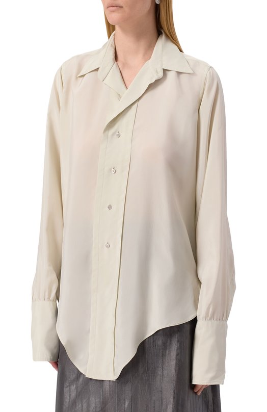 Блузка из вискозы Maison Margiela S51DT0020/S76632 Зелёный  S51DT0020/S76632 Фото 3