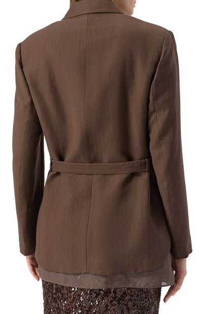 Жаке�т из вискозы и льна BRUNELLO CUCINELLI, арт. MH1267340, фото 4