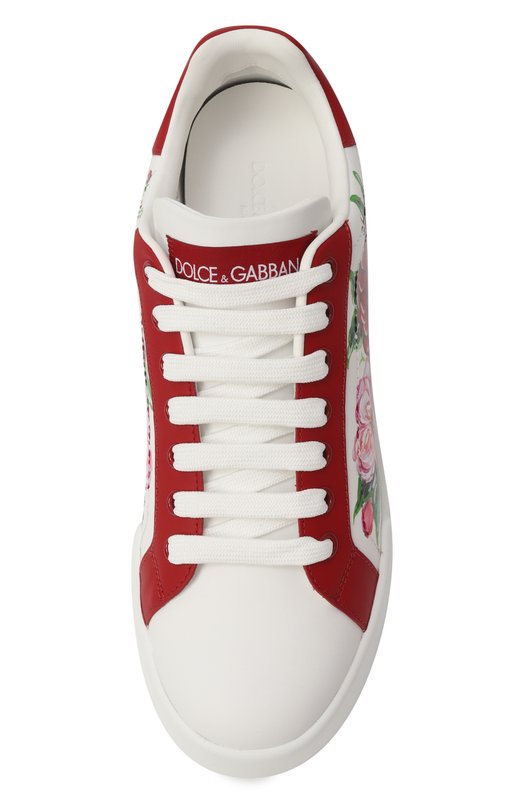 Кожаные кеды Portofino Dolce & Gabbana CK2330/AD773 Белый  CK2330/AD773 Фото 6