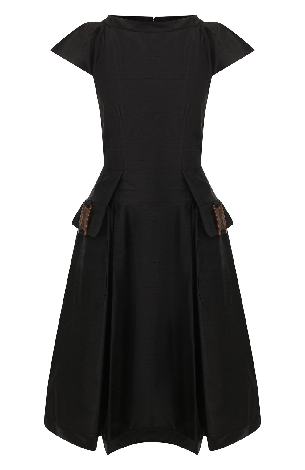 Шелковое платье GIORGIO ARMANI черного цвета по цене 282500 руб., арт. 0SHVA04T/T01I4, фото 1 Шелковое платье GIORGIO ARMANI, арт. 0SHVA04T/T01I4, фото 1