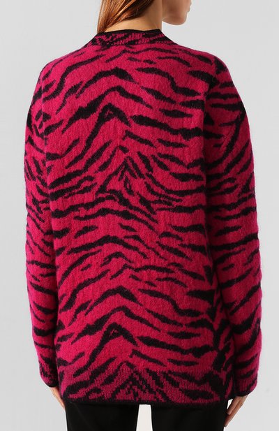 Кардиган SAINT LAURENT фуксия цвета по цене 134500 руб., арт. 586762/YAHE2, фото 4 Кардиган SAINT LAURENT, арт. 586762/YAHE2, фото 4