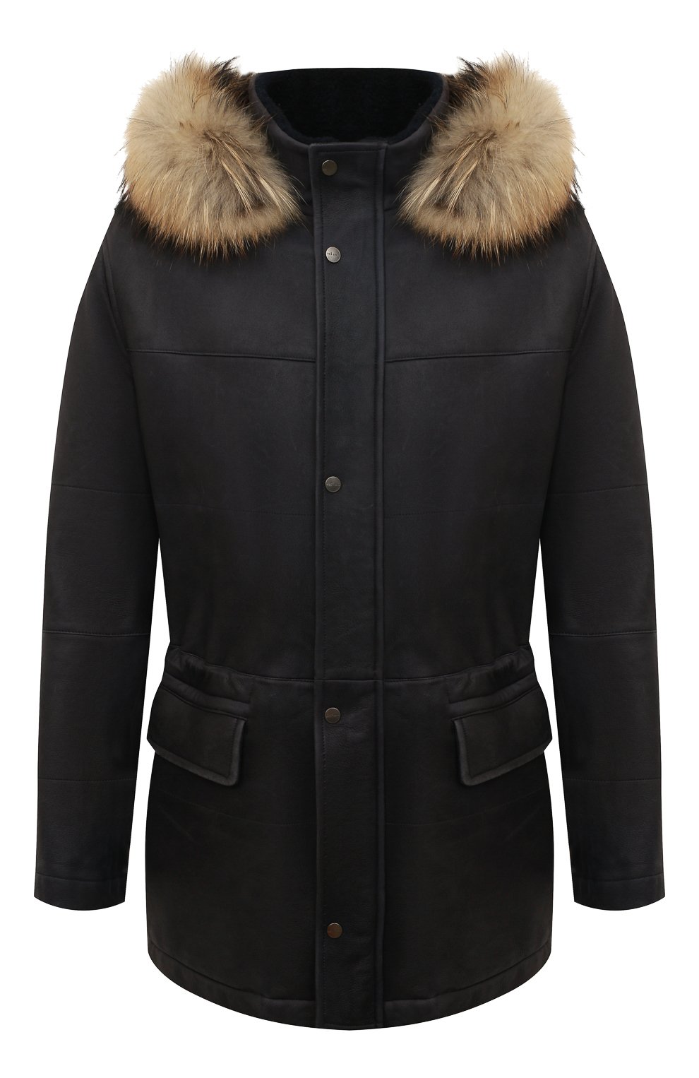 Дубленка из овчины с отделкой из енотовидной собаки KITON, арт. UW0627MV03S24, фото 1