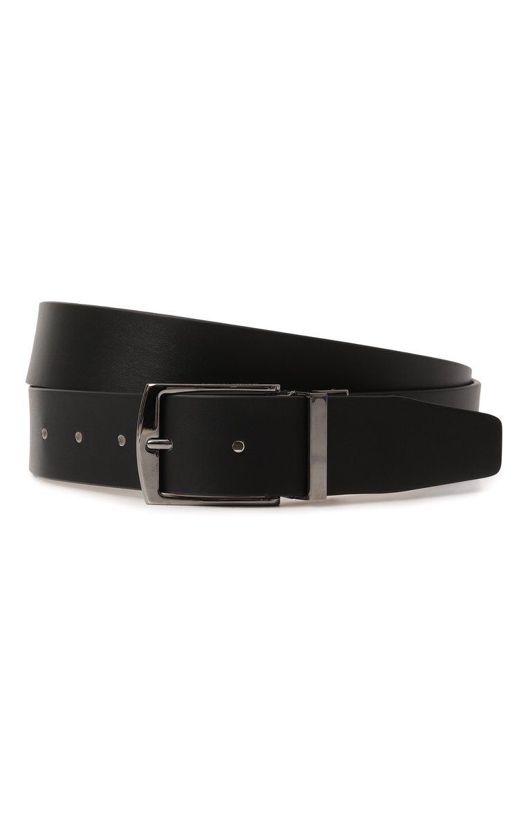 Мужской двусторонний ремень GIORGIO ARMANI бежевого цвета, арт. GM001158/AF14801 | Фото 6 (Материал: Натуральная кожа; Нос: Не проставлено; Материал сплава: Проставлено; Случай: Повседневный)