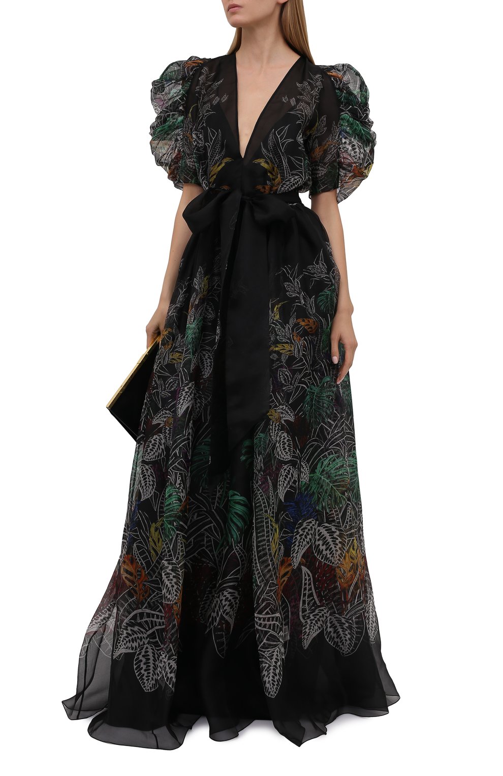 Шелковое платье ZUHAIR MURAD разноцветного цвета по цене 574500 руб., арт. DRS21323/0RSI005, фото 2 Шелковое платье ZUHAIR MURAD, арт. DRS21323/0RSI005, фото 2