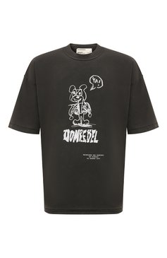 Мужская хлопковая футболка DOMREBEL темно-серого цвета, арт. C0MIC YA/T-SHIRT | Фото 1 (Рукава: Короткие; Длина (для топов): Стандартные; Стили: Гранж; Принт: С принтом; Материал сплава: Проставлено; Материал внешний: Хлопок; Драгоценные камни: Проставлено)