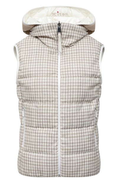 Женский двусторонний пуховый жилет KITON, арт. D53628K0638A