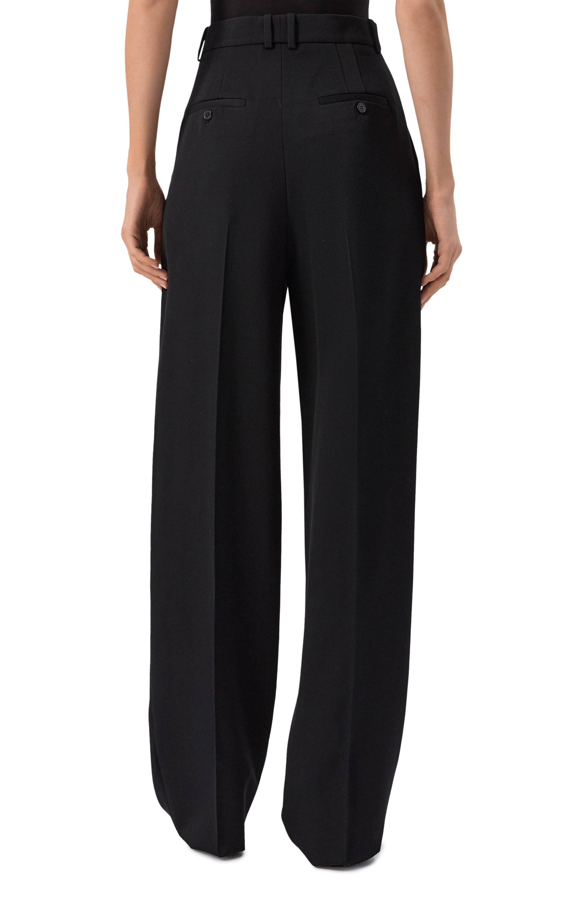 Шерстяные брюки SAINT LAURENT, арт. 824389/Y7E63, фото 4