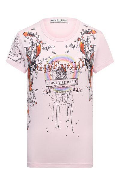 Женская хлопковая футболка GIVENCHY, арт. BW707Y3Z3V
