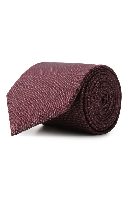 Шелковый галстук Corneliani 26U302-2620302 Бордовый 26U302-2620302